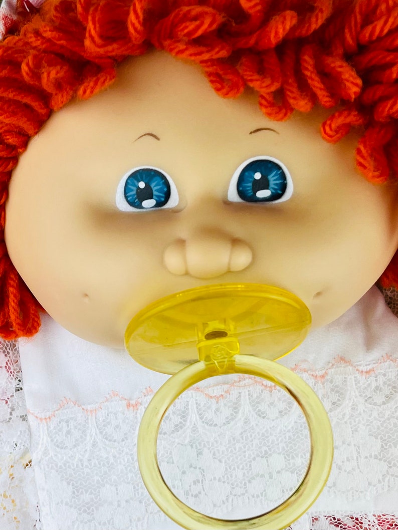 Cabbage Patch Doll Vintage 1985 Red Hair Pacifier Collector Etsy