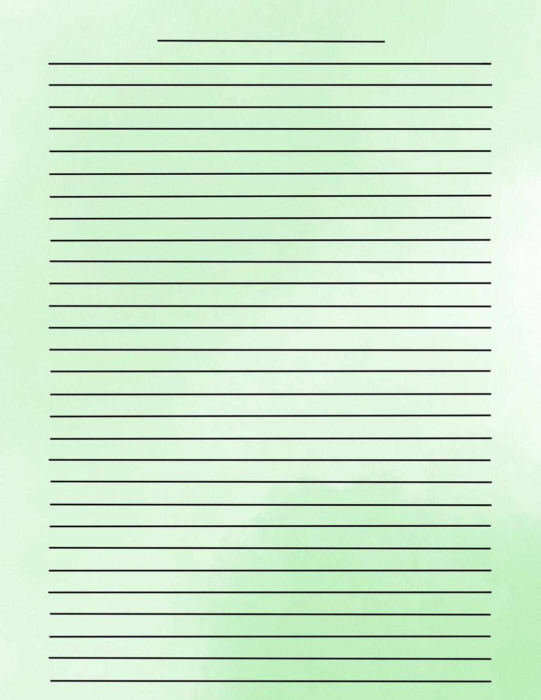 Watercolor Digital Lined Paper Bundle (5 Different Colors) - Etsy