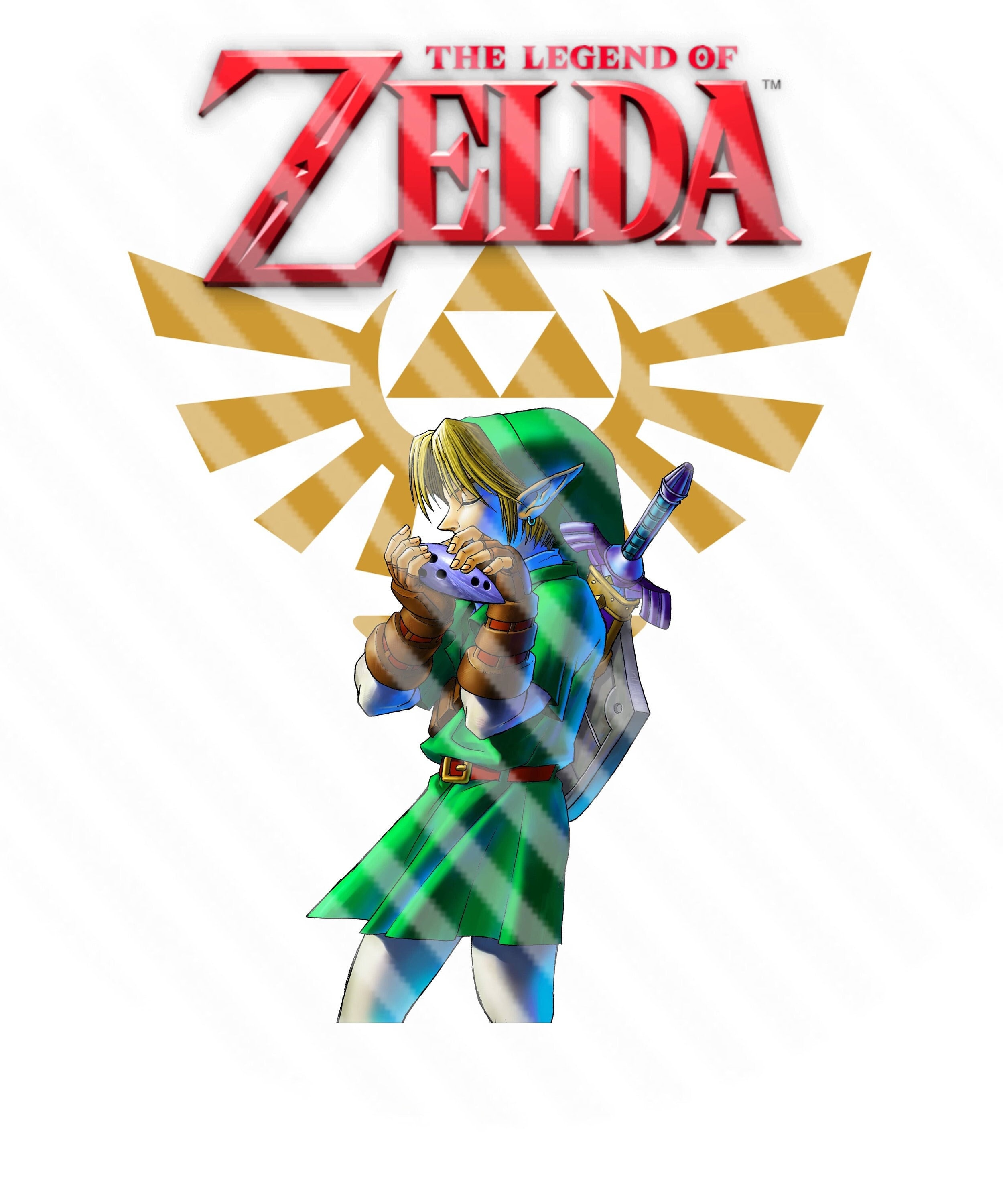 Legend of Zelda Link PNG for Sublimation Tshirt Design 