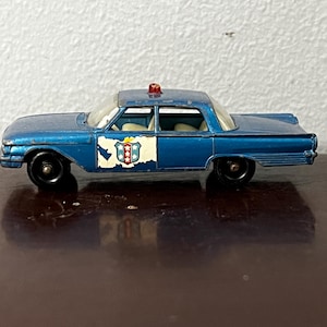 RARE 1963 Lesney Matchbox #59 Ford Fairlane Police Chief Diecast Car