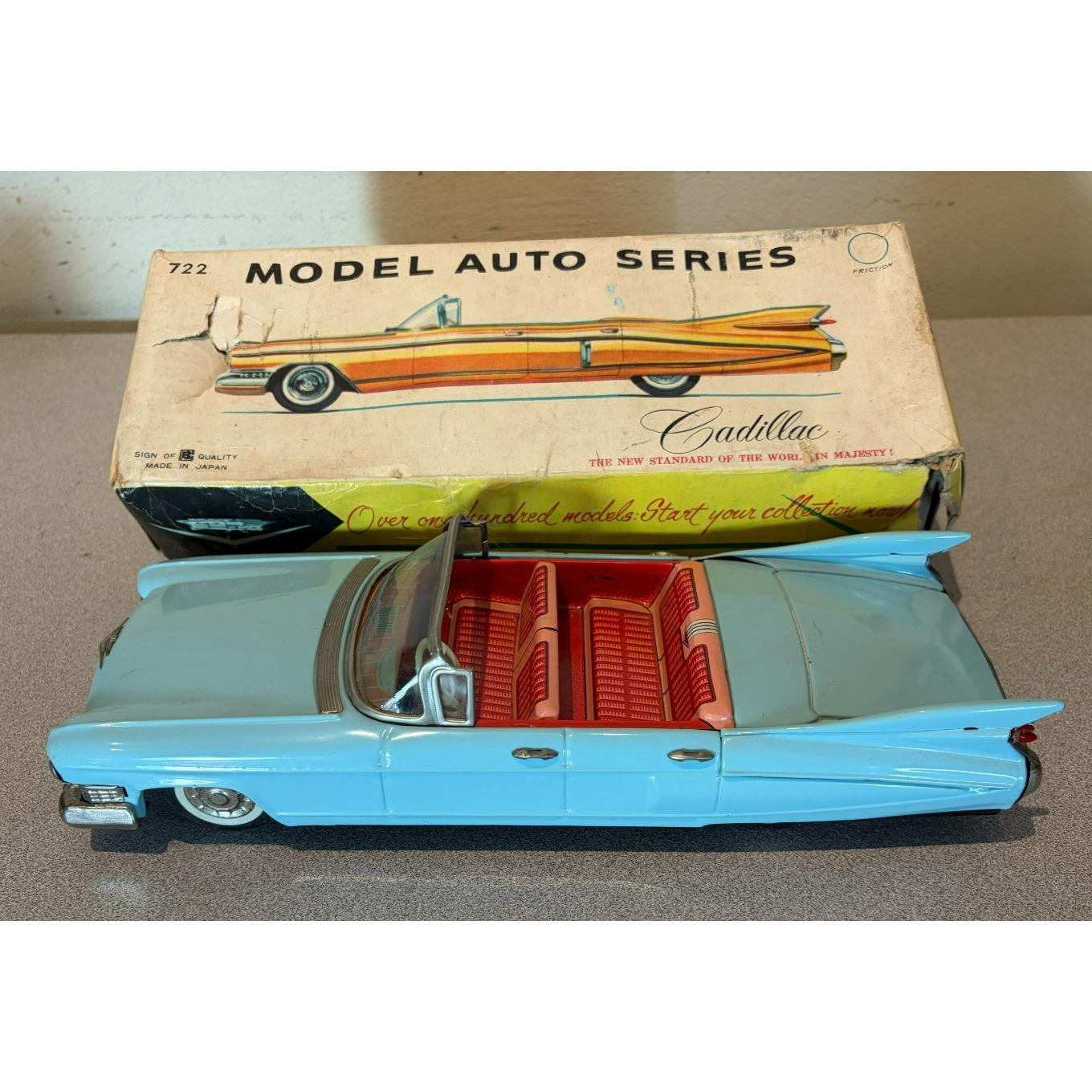Bandai Cadillac Cabriolet Miniature Voiture Ancienne Collection