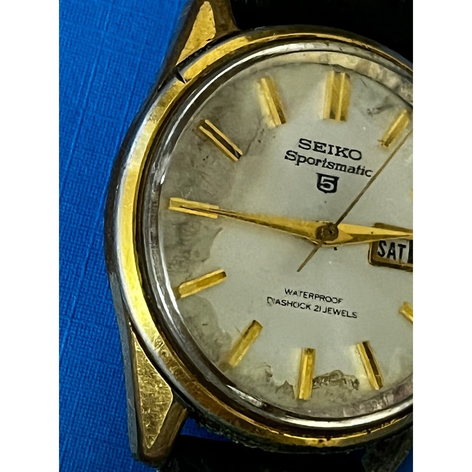 Vintage SEIKO Sportsmatic 5 6619-8050 21 Jewels Day/date