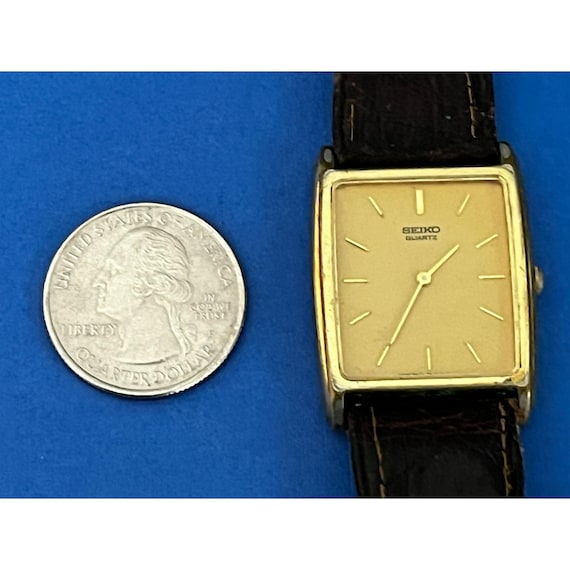 Vintage Men's Seiko 8620-5060 Quartz Watch Gold Tone New