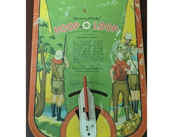 Antique 1925 Wolverine SUNNY andy Hoop-O-LOOP Tin litho HUNTING Game Part Only