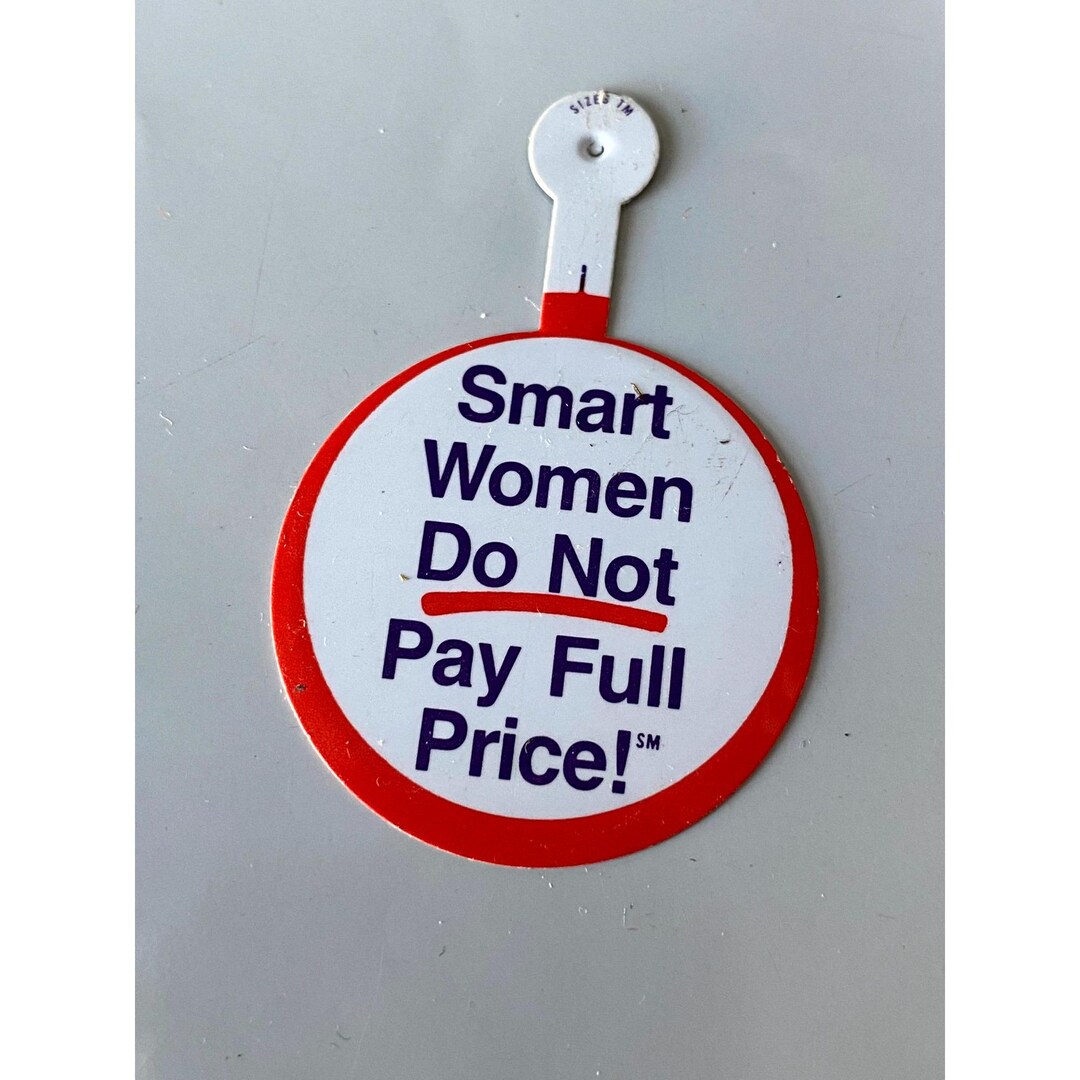 Smart Women Do Not Pay Full Price! Pin Metal Tab Badge - Etsy