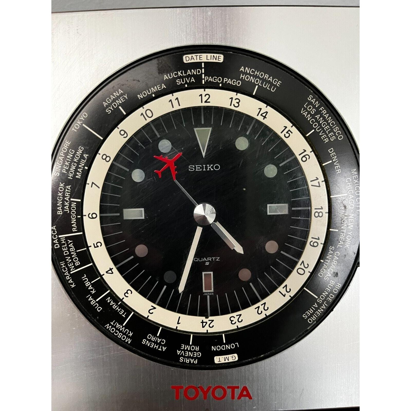 Rare! SEIKO Seikosha Toyota Promo World Time Quartz Desk Rare! SEIKO Seikosha Toyota Promo World Time Quartz Desk