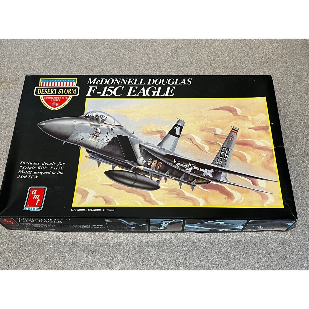 Avion Miniature ERTL - Douglas F15C Eagle - Métal - Vintage Série Force One