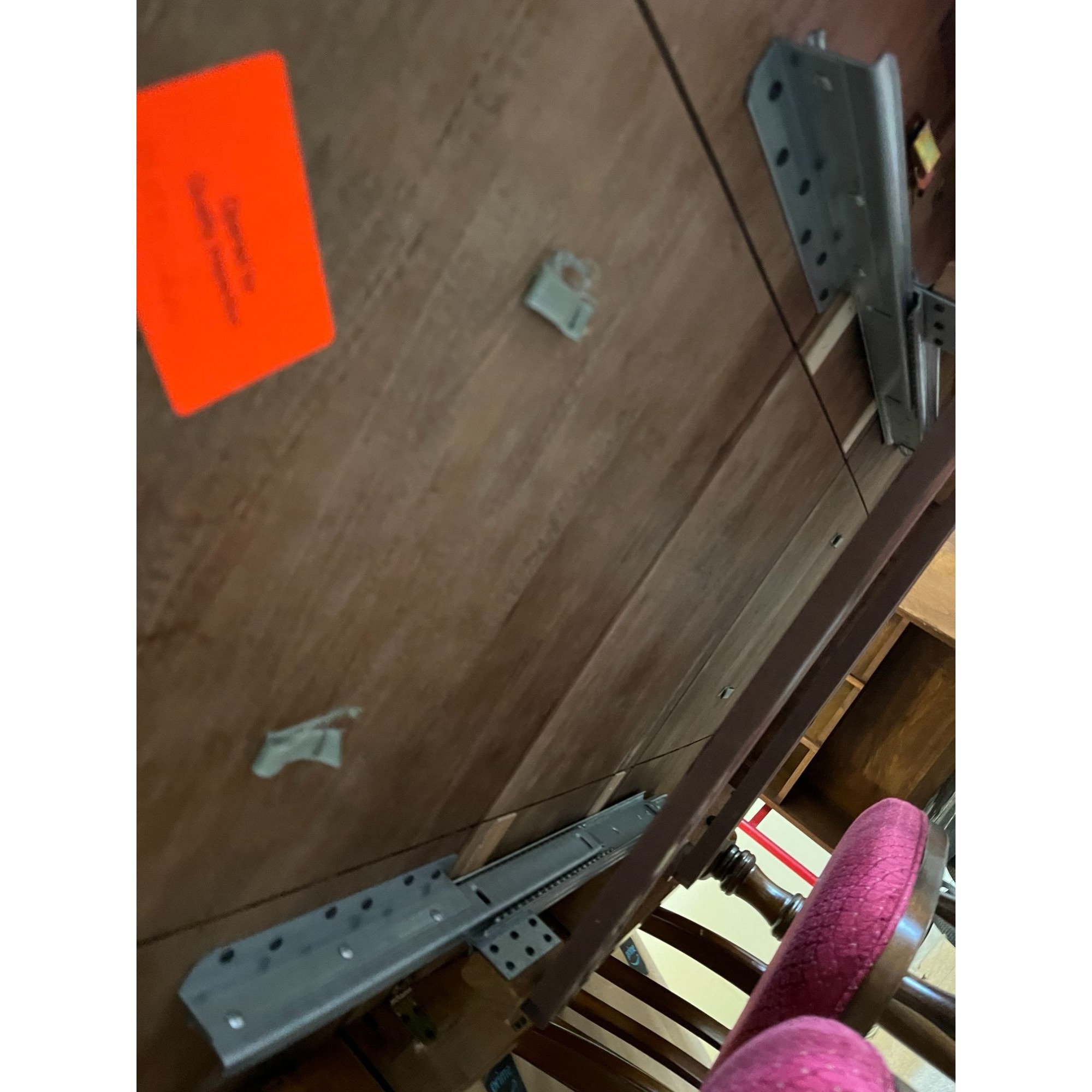 Thomasville Oak Dining Table Set W 4 Chairs Pads Leaf Extendable Etsy