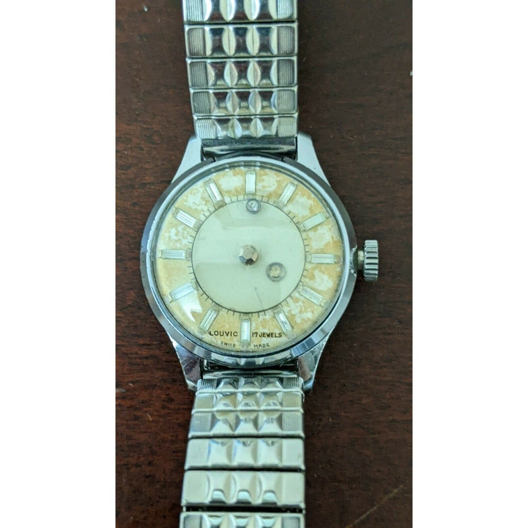 Buy Vintage 1950s “mystery” Louvic De Luxe 36mm Swiss Mechanical Hand-wind  Watch Online in India