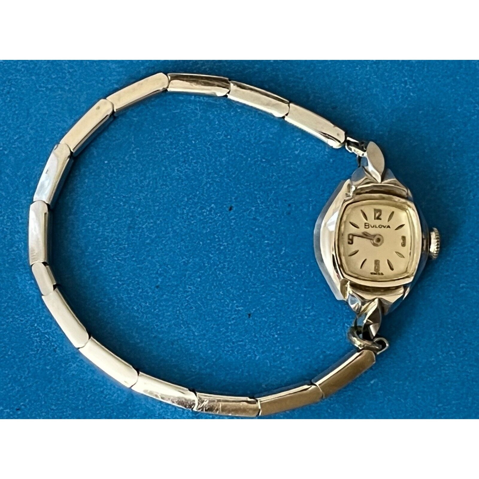 Vintage 1961 Art Deco Bulova M1 10K RGP Gold Womens Watch  display picture 2
