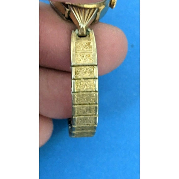 Vintage Bulova Ladies N8 1978 10K Gold RGP Deco C… - image 7