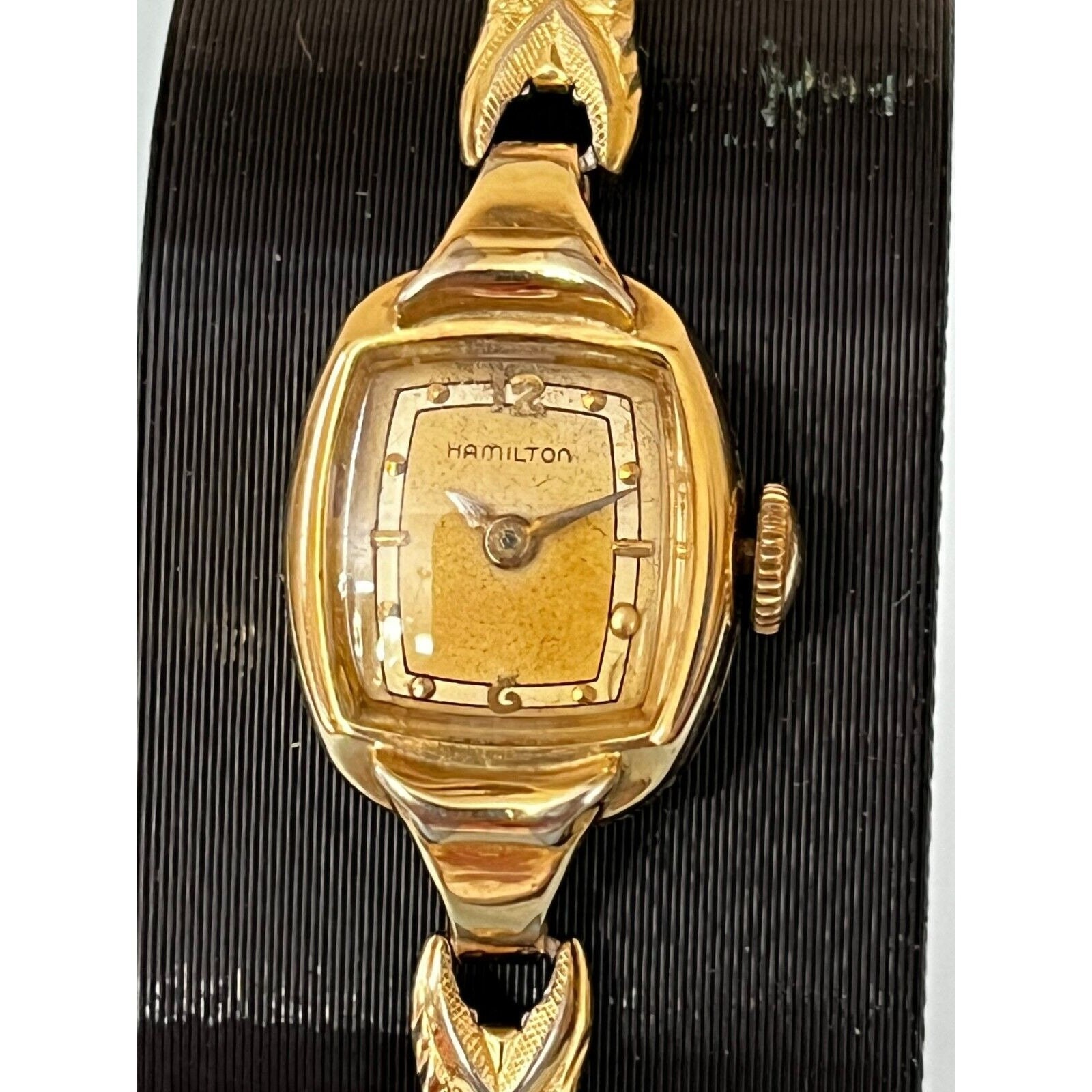 Vintage 1953 Hamilton Watch Women's 14k GOLD Filled GF 17 Jewels Works