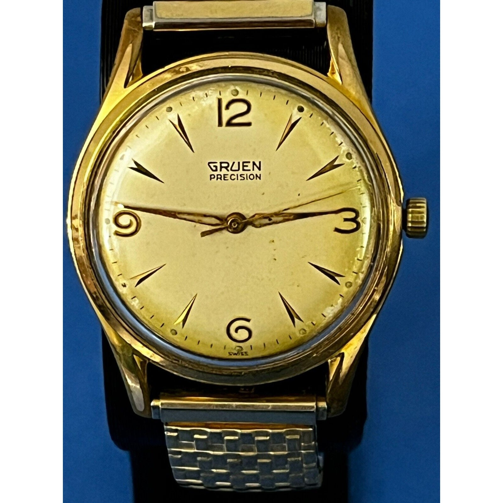 Vintage GRUEN Precision 17 Jewels Men s Watch Gold Tone Serviced Etsy