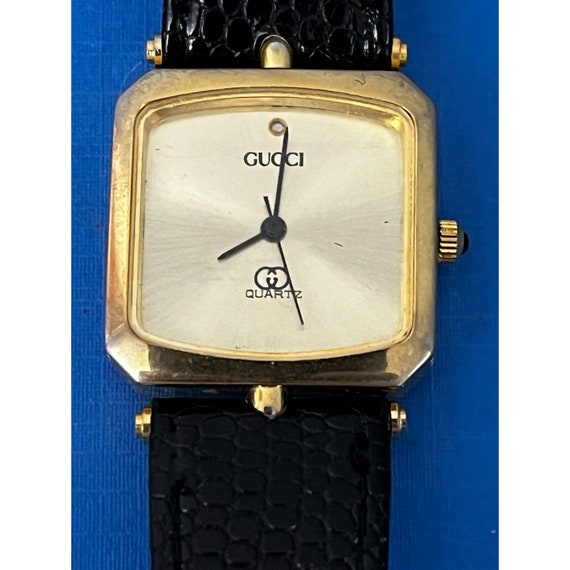 Vintage Gucci Watch Square Quartz Women's Gold Tone New Vintage Gucci Watch Square Quartz Women's Gold Tone New