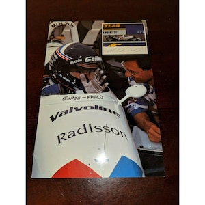 1992 Al Unser Jr Indy 500 Promo Photo Card Indianapolis Faux Autographed