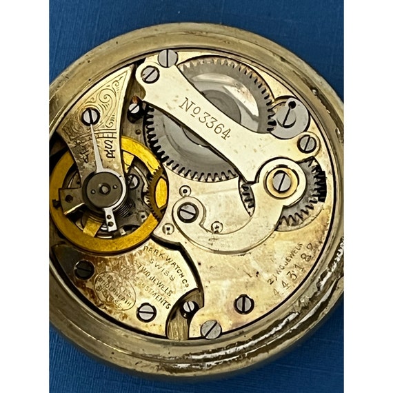 Rare Brand / Early 1900s Park Watch Co 7J 1 Adjus… - image 10