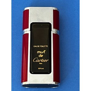Empty Must De Cartier, Eau De Toilette - 30ml perfume parfum Bottle 1980s Rare!