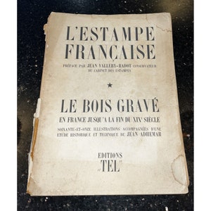Vintage 1944 French Art prints L&#39;Estampe Francaise  Vallery-Radott  Editions TEL