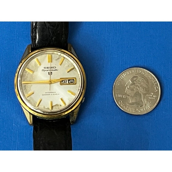 Vintage SEIKO Sportsmatic 5 6619-8050 21 Jewels Day/date