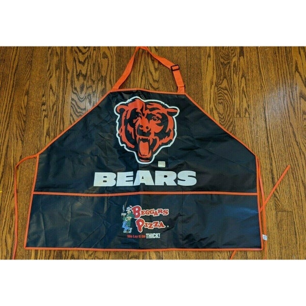 Chicago Bears NFL SGA Polypropylene Grilling Apron Orange Beggars Pizza