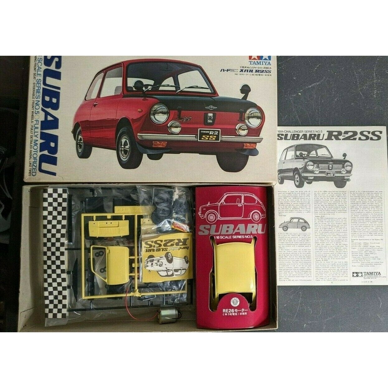 Vintage Tamiya Subaru R-2SS 1/18 Series 5 Motorized Model