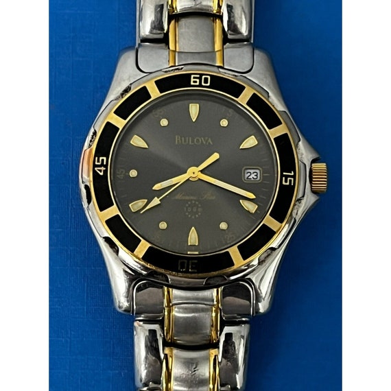Bulova Mens Marine Star Series Calendar Quartz Watch Black Bulova Mens Marine Star Series Calendar Quartz Watch Black