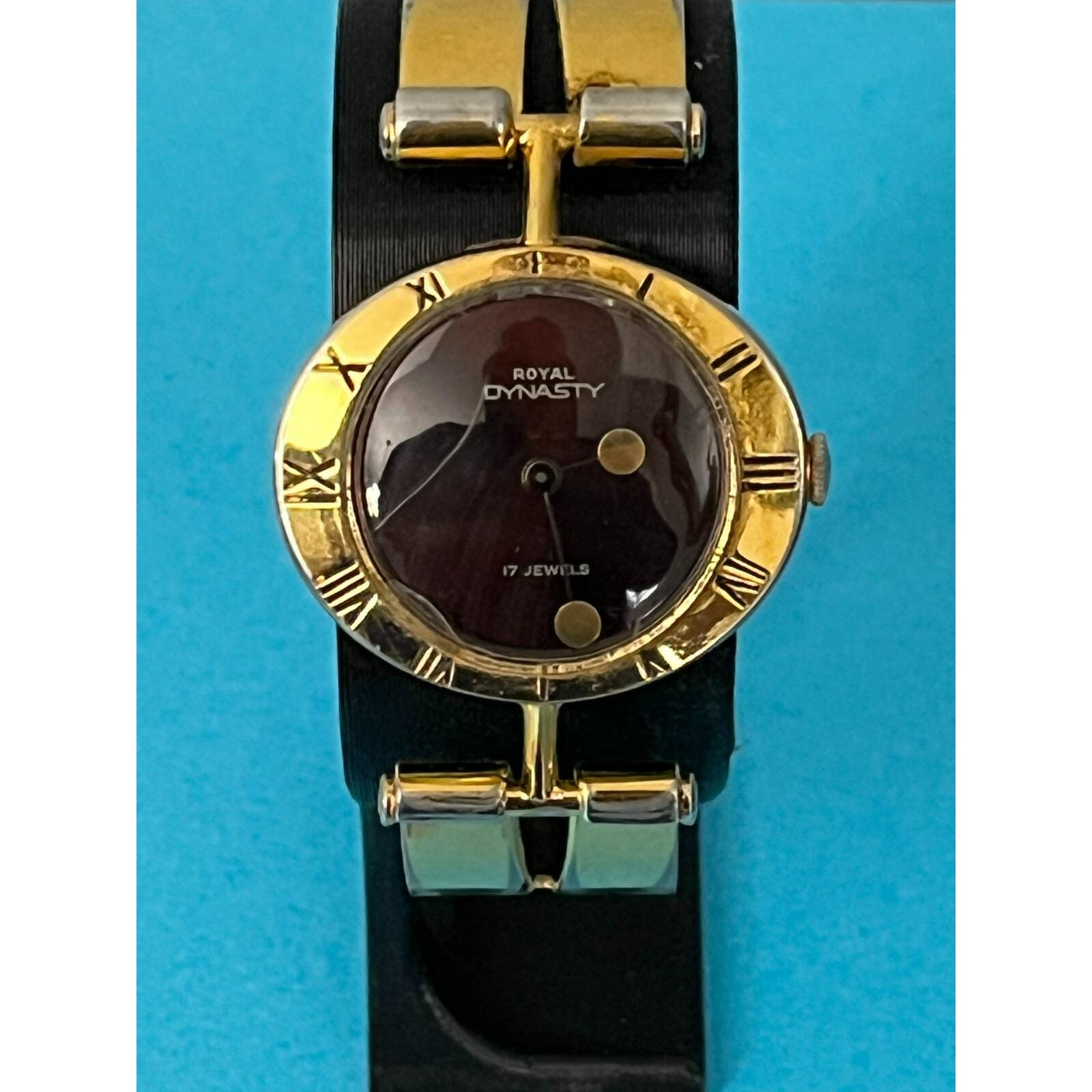 Vintage Royal Dynasty 17 Jewels Gold Tone Mechanical Watch  display picture 1