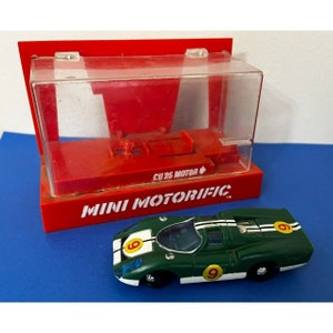 Vintage 1969 Mini Motorific Porsche 907 Ideal Slot car in package Rare!