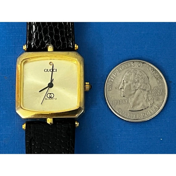 Vintage Gucci Watch Square Quartz Women's Gold Tone New Vintage Gucci Watch Square Quartz Women's Gold Tone New