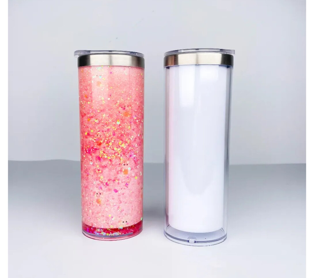 BLANK ITEM 20oz Stainless Steel Snow Globe Tumbler Etsy