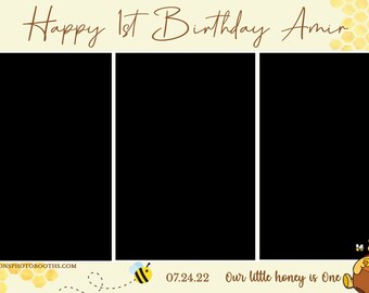 Winnie the Pooh | Photo Booth Template | Birthday Anniversary ...