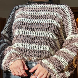 Coffee & Cream Sweater Crochet Pattern