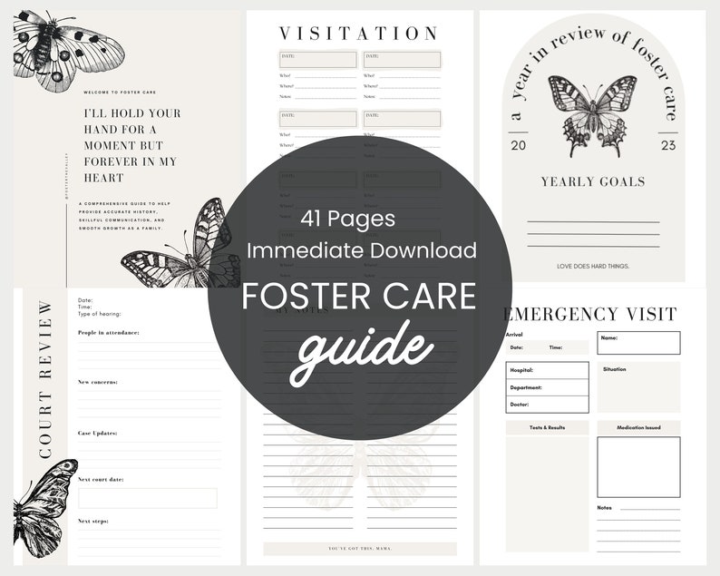 BEST SELLER Printable Foster Care Guide | Organization and Management ...