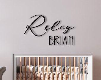 Nursery Name Sign, Baby Name Sign, Wood Name Sign, Above Crib Sign, Baby Shower Gift, Nursery Decor, Baby Boy Sign, Baby Girl Sign.