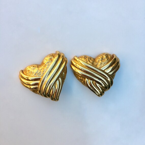 Ysl gold earrings deals