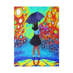 Under my Umbrella - Abstract Neon Art
