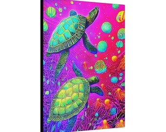 Neon Sea Turtles