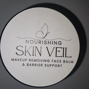Nourishing Skin Veil Makeup Removing Balm | Tallow Cleansing Balm | Barrier Support Face Balm | Gentle Makeup Remover | Anhydrous Skincare