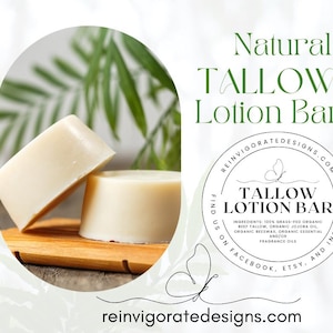 Tallow Solid Lotion Bar, luxury, skincare, organic, lotion, tallow, body balm, creme, cream,