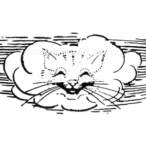 Grinsekatze in den Wolken - Klassische Alice Abenteuer im Wunderland - Digitaler Download - PDF, PNG, JPG, A3-Dateien - Mehrere Größen