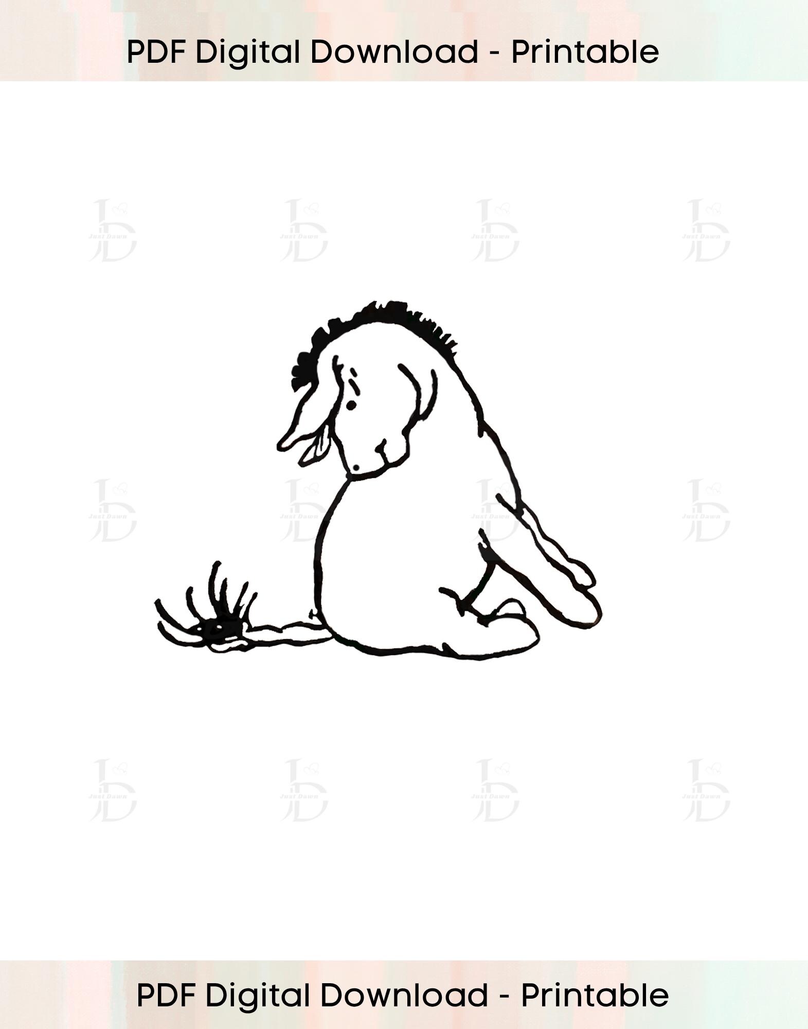 Eeyore Classic Winnie the Pooh 1926 Printable Wall Art | Digitally
