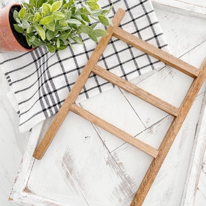 Tea Towel Ladder, Mini Ladder, Kitchen Decor, Bathroom Decor, Decorative Towel Holder, Farmhouse Decor