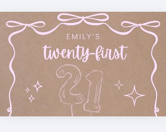 21st Birthday Banner