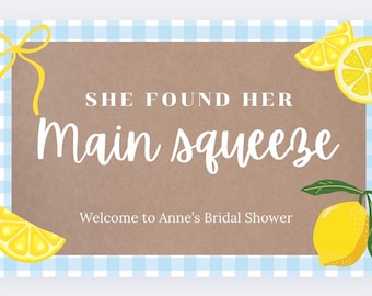 Main Squeeze Handpainted Banner