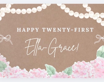 21st Birthday Banner