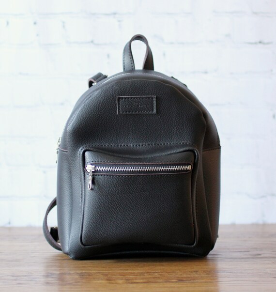 Handmade Designer Leather Backpack Purse - Etsy display picture 2