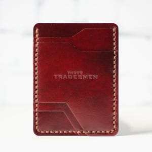 Titular de la tarjeta de cuero hecho a mano 1 - Cartera delgada, Cartera minimalista, Titular de la tarjeta de los hombres, Titular de la tarjeta de las mujeres, Cuero Veg Tan, Caja de la tarjeta