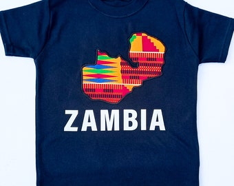 T-shirt enfant personnalisé pays africain pour enfant cadeau d'anniversaire T-shirt culturel pour enfant patrimoine noir pour enfant personnalisé