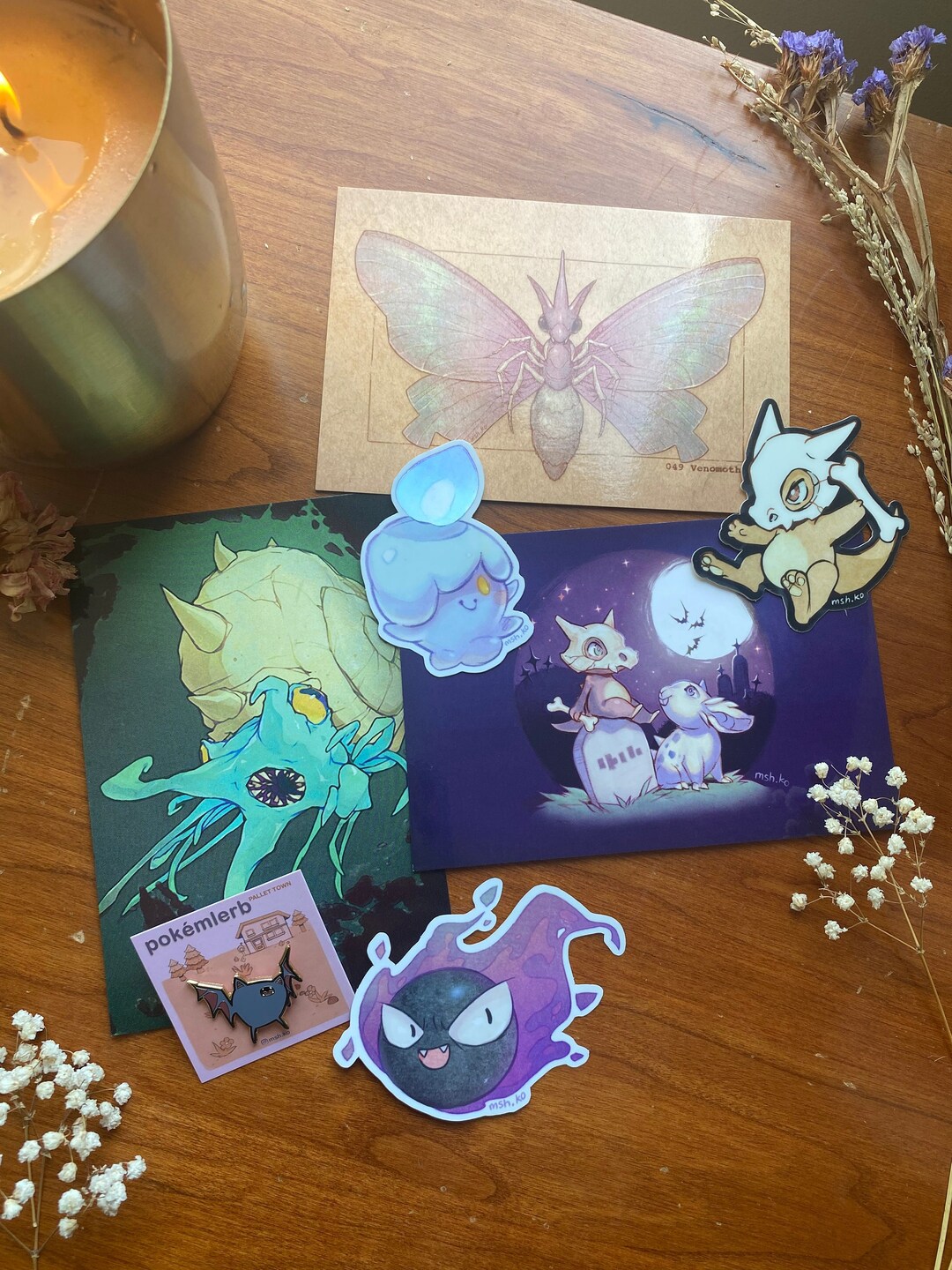 Halloween Poké Bundle · Pokemon Postcards · Stickers · Enamel Pin - Etsy