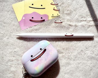 Ditto-fy It! MINI Decals • Borderless Transfer • Poke Pokopia • Ditto face sticker
